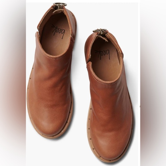 Beek Falcon Leather Cognac Zip up Ankle Boots Size 6 - Picture 2 of 4